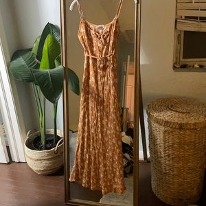 SNDYS the label orange dress XS